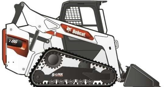 bobcat dealer logo with excavator